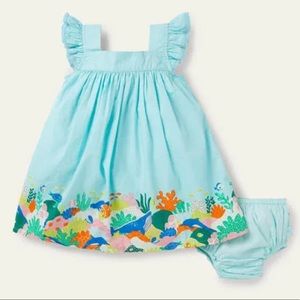 🎉 HP 🎉 Boden Georgian Blue Coral Reef Dress